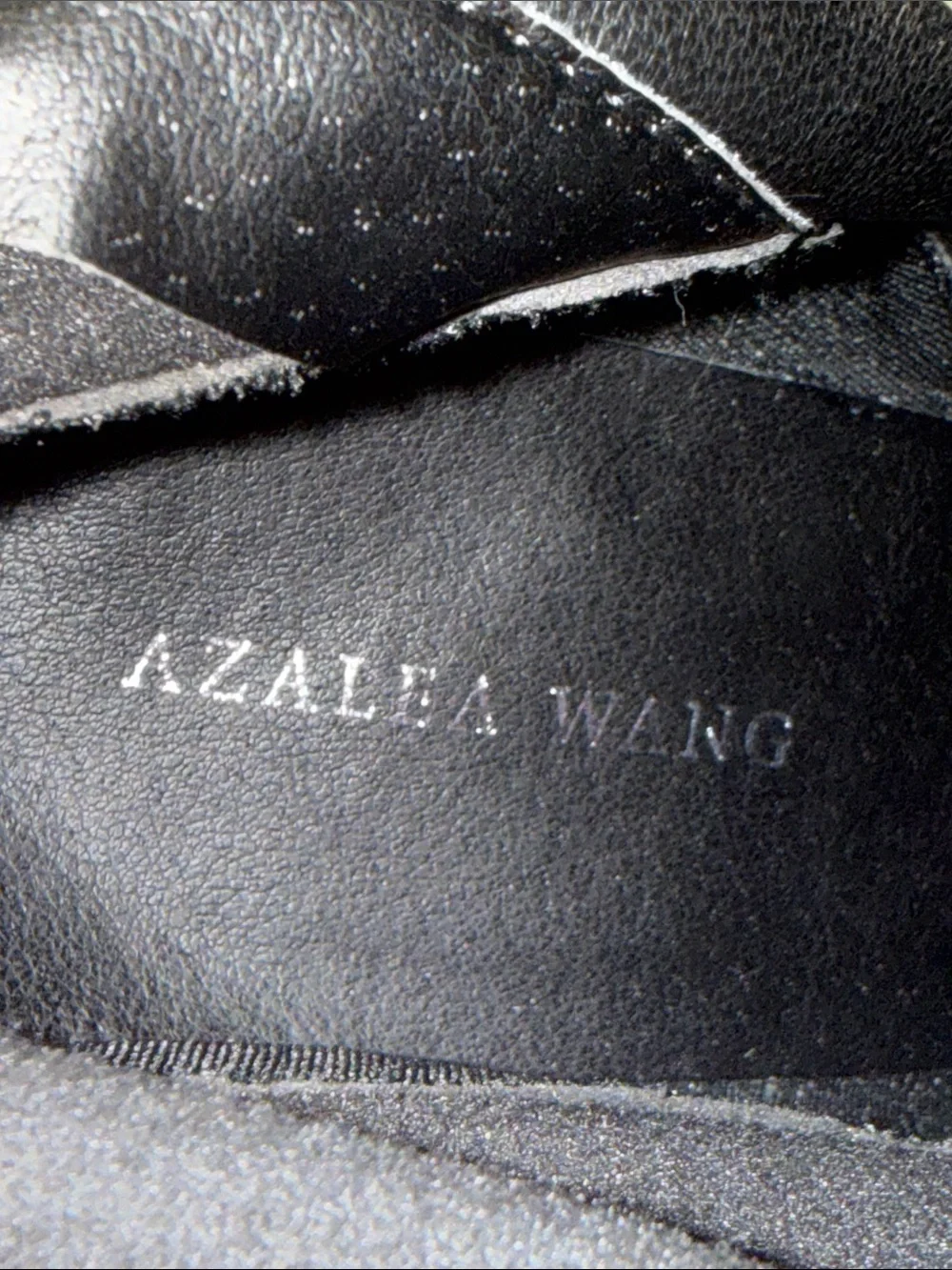 Azalea Wang Miley Stiletto Stretch Over The Knee Black Pointed Toe Boots Sz 7.5